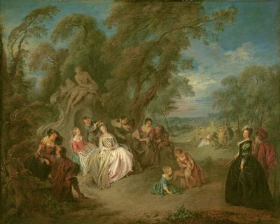 Fête Champêtre, ca. 1730 door Jean Baptiste Joseph Pater